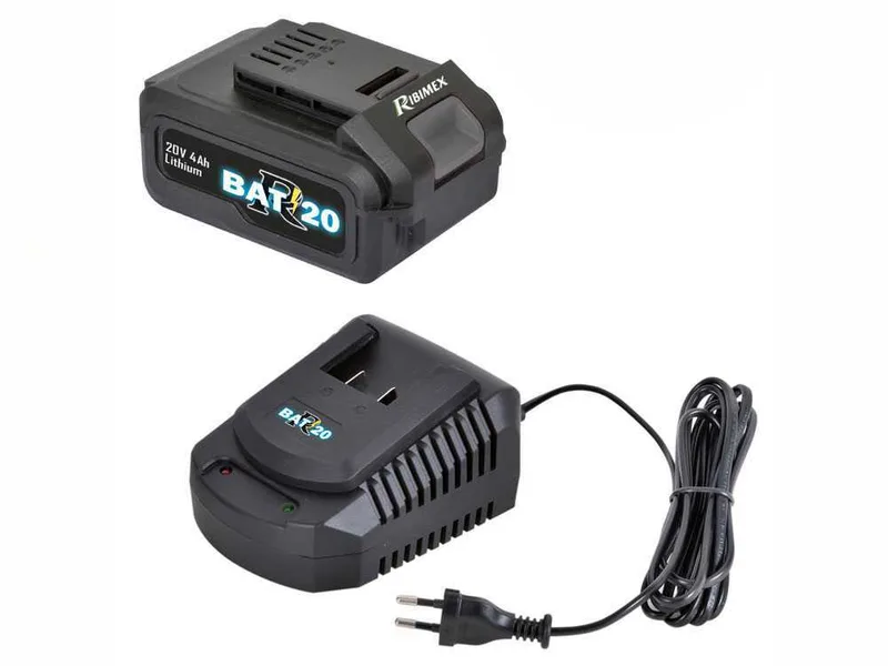 Kit Batterie + Chargeur RIBIMEX PRBAT20-KIT4 20V 4Ah