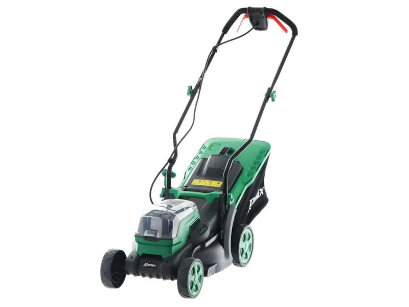 Tondeuse à poussée à batterie RIBIMEX PRBAT20-TON33 - Batterie de 2x20V 4Ah - Largeur de coupe 34 cm