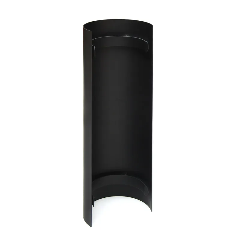 Raik Basic écran thermique 200mm noir L: 460mm pour tuyau de fumée / conduit de fumée