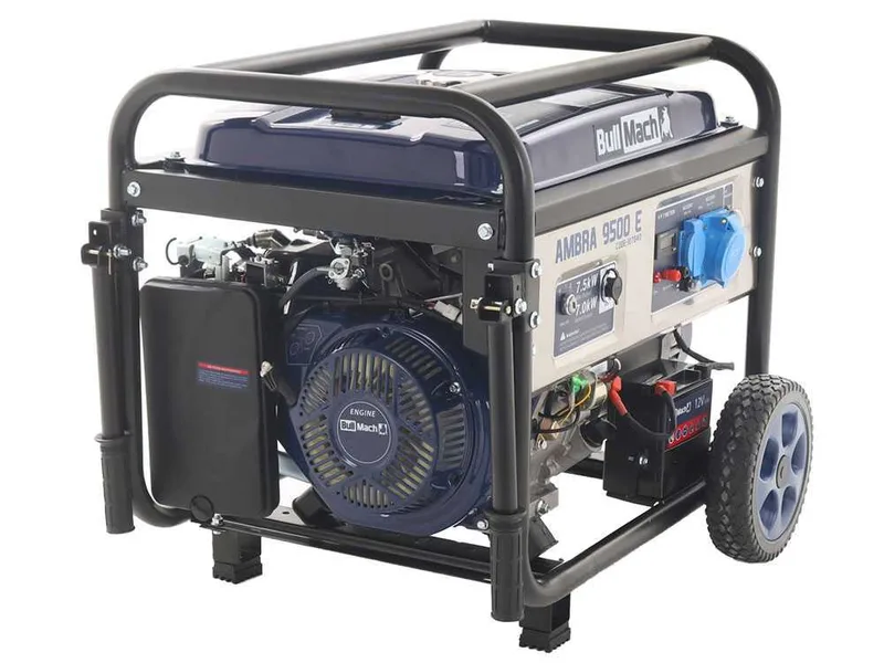 BullMach AMBRA 9500 E - Groupe électrogène 7.5 Kw monophasé - Version à chariot