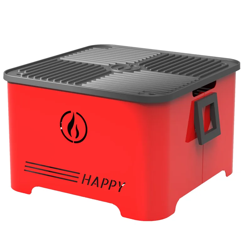 Linea VZ Happy Rosso - Barbecue à pellets portable