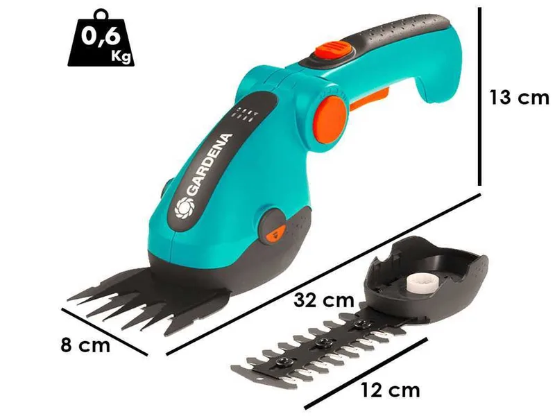 Gardena ComfortCut - Cisaille à gazon avec batterie intégrée - 3.6V 3Ah