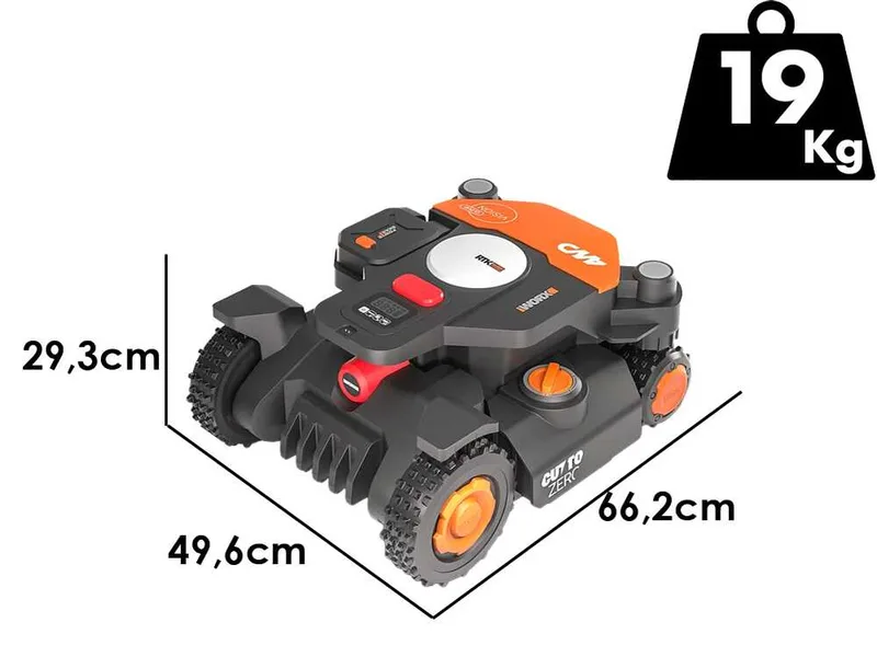 Worx Landroid Vision Cloud WR344E - Robot tondeuse 4WD - Sans installation - Garage inclus