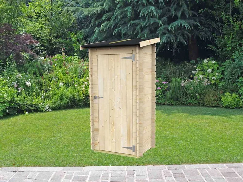 Alce Arturo 94x64 - Abri de jardin en bois - Avec toit à une pente - 94x64x188 cm
