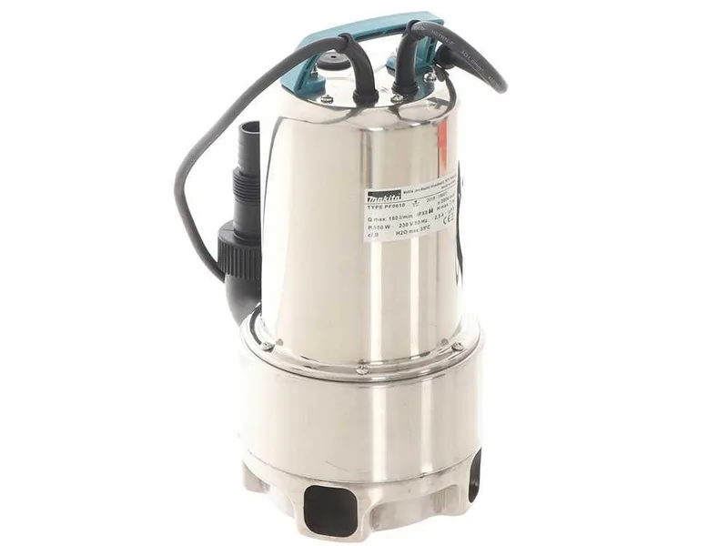 Pompe à immersion électrique pour eaux chargées Makita PF0610 de 550 W