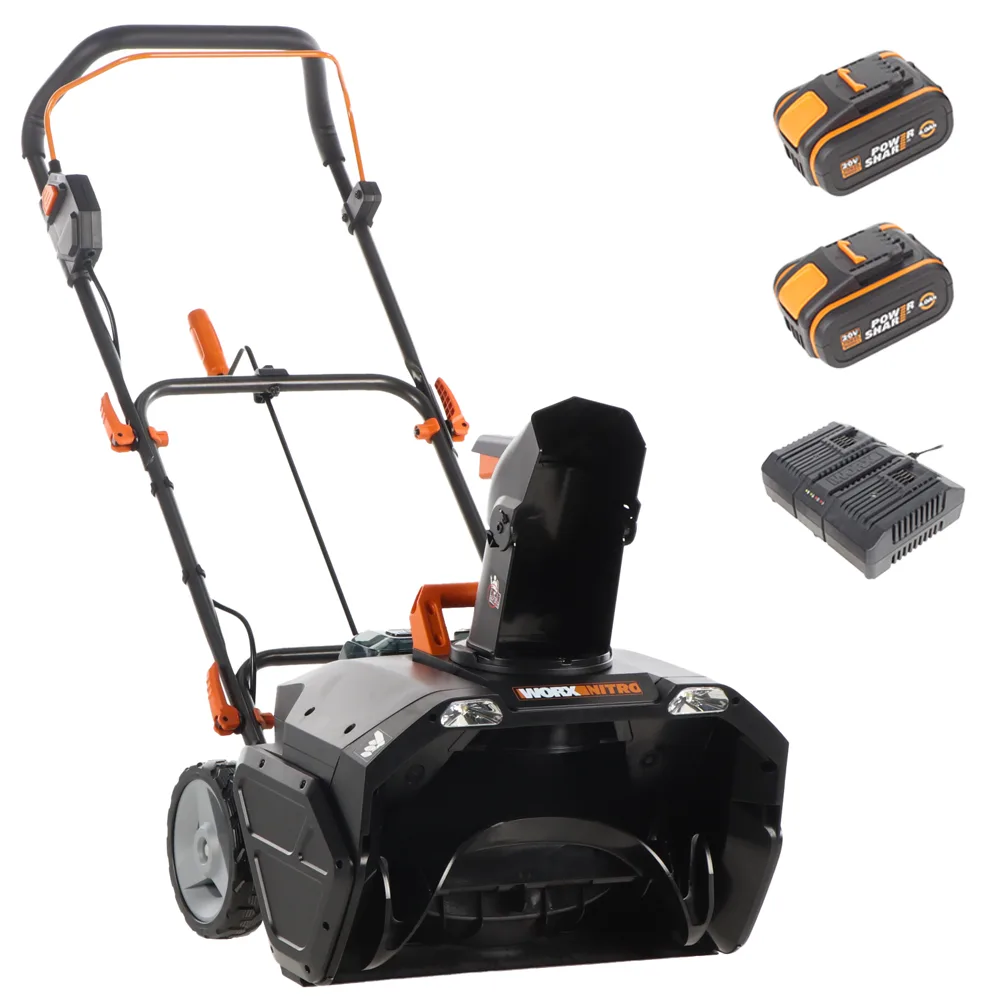 Worx Nitro WG471E - Fraise à neige à batterie - 40V - 2x 4Ah