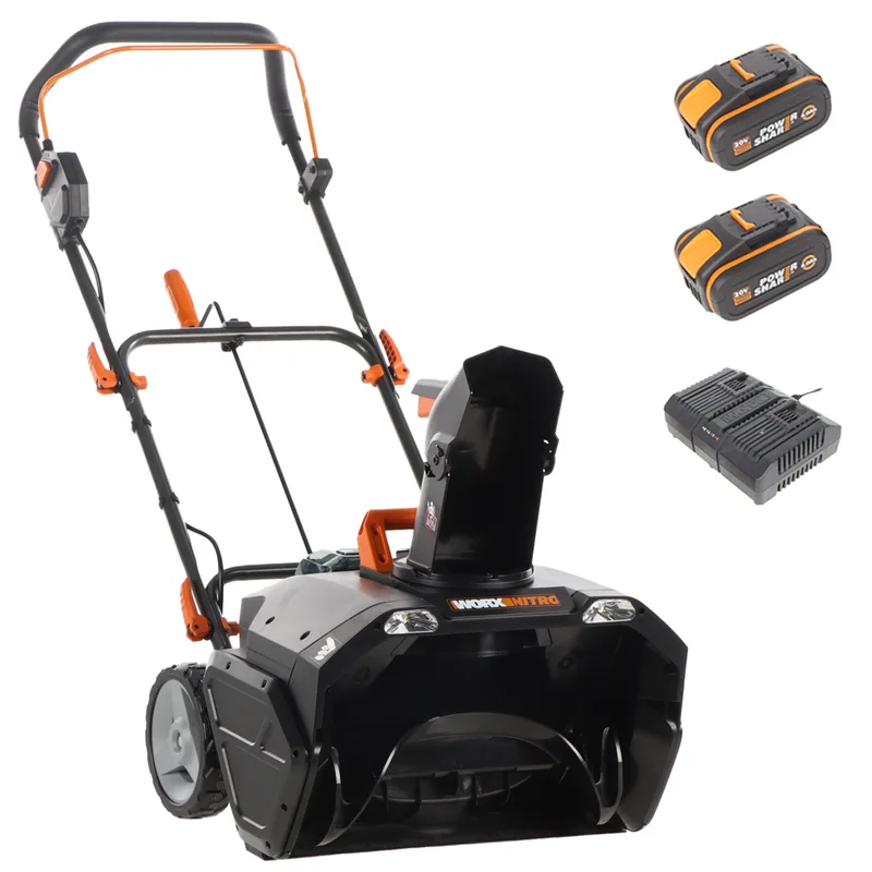 Worx Nitro WG471E - Fraise à neige à batterie - 40V - 2x 4Ah