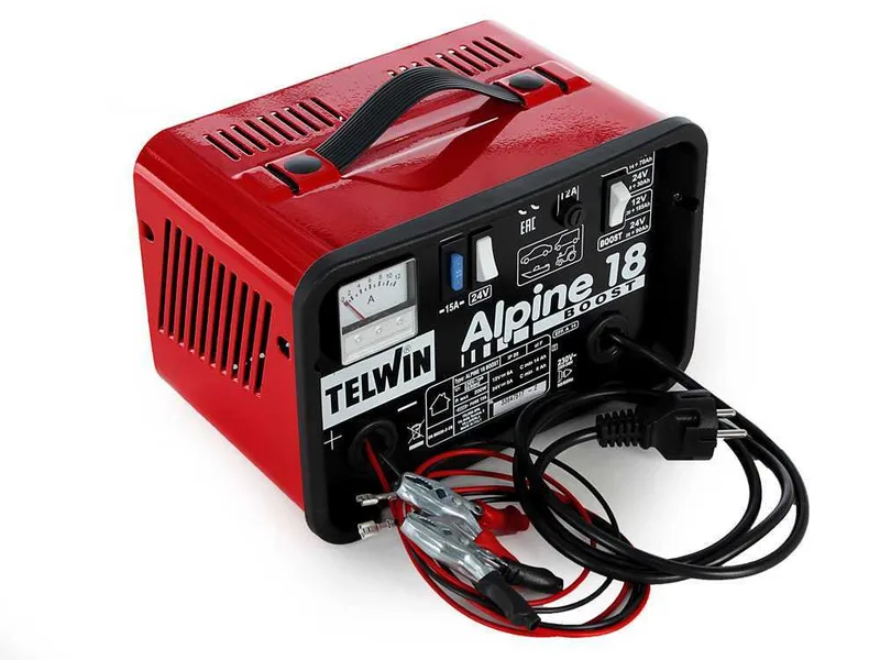 Telwin Alpine 18 Boost - Chargeur de batterie - batteries humides d'une tension de 12/24V - monophasé