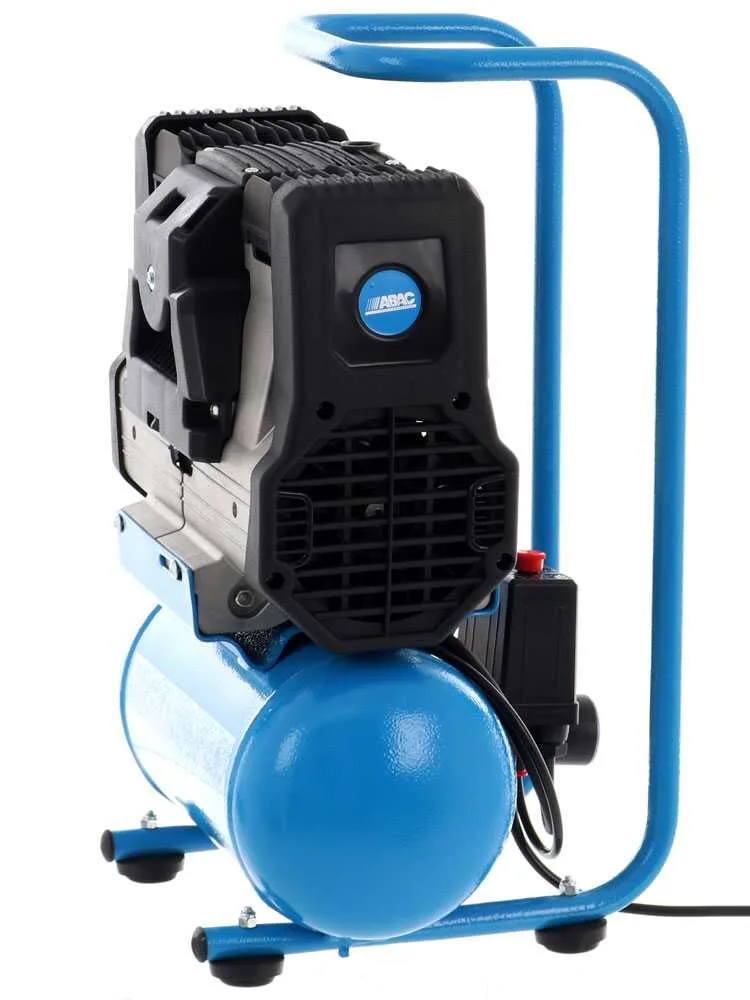 Abac start silent OS7P - Compresseur d'air électrique monophasé silencieux, sans huile - Moteur 0,75 CV - 6 L
