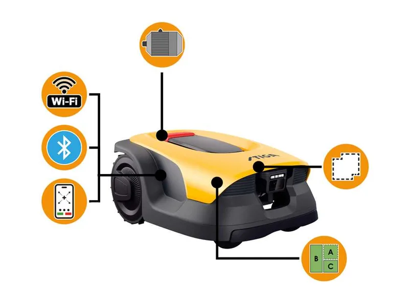 Stiga Vista A 6v - Robot tondeuse - Sans installation - Avec batterie E-Power 2 Ah