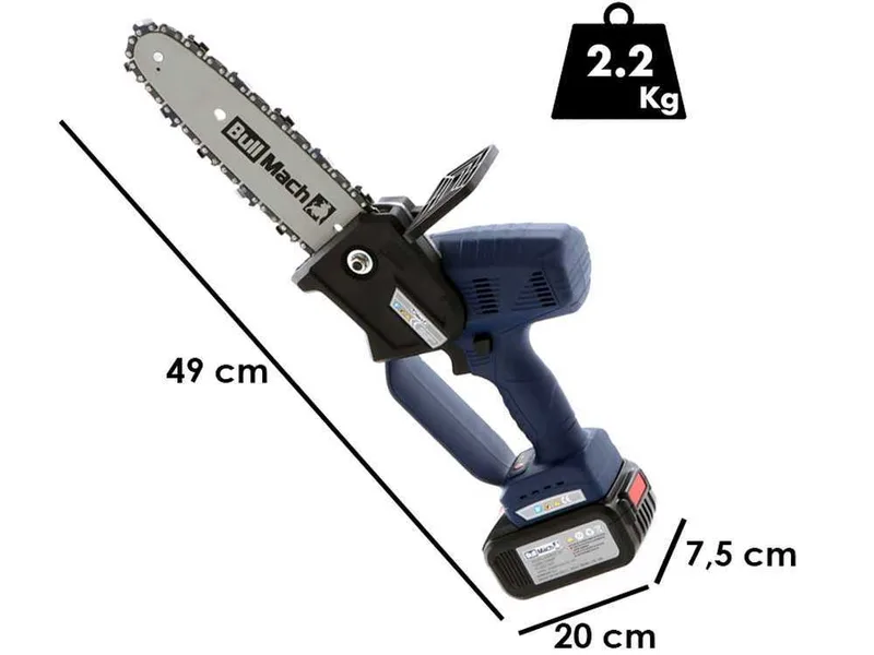 Élagueuse sur batterie Bullmach Kairos 20 - batterie et chargeur inclus