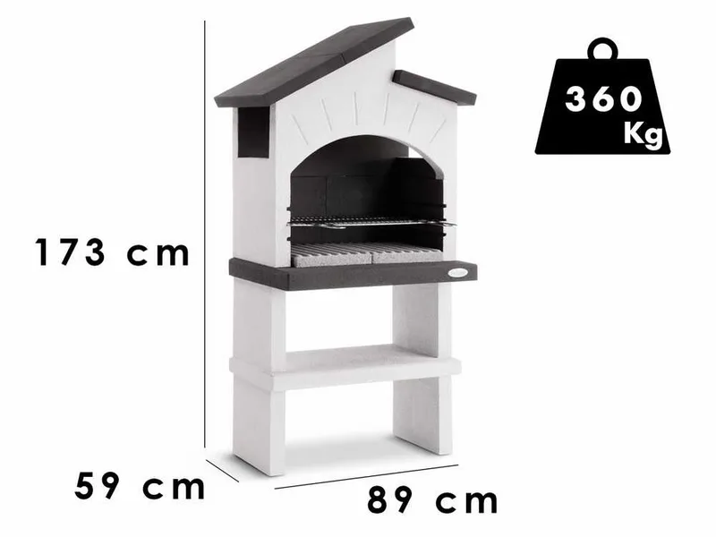 Palazzetti Vieste - Barbecue à bois et charbon en maçonnerie