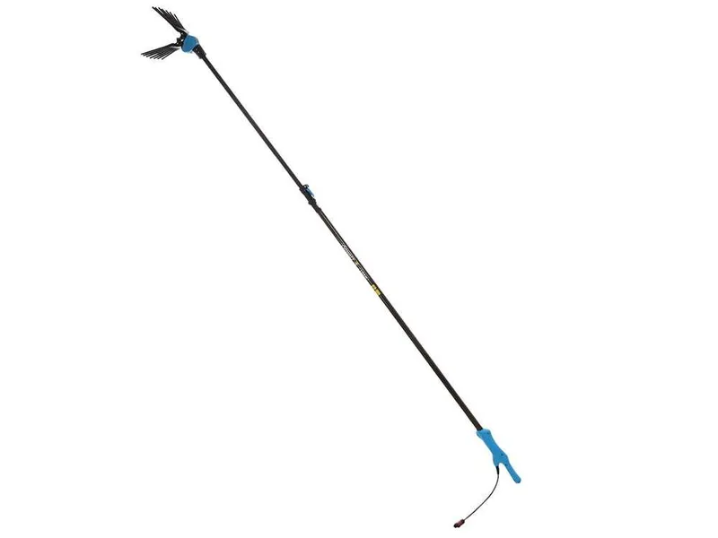 Lisam Oliwatt 3 - Peigne vibreur électrique à batterie - Avec dents en nylon - 235-330 cm - Perche téléscopique