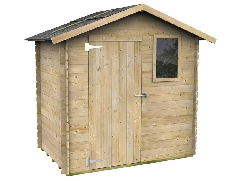 Alce Livia 198x130 - Abri de jardin en bois - Avec fenêtre frontale - 198x130x205 cm