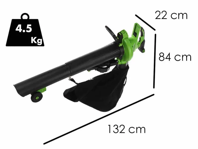 Greenworks GD40BVII - Souffleur de feuilles - Aspirateur à batterie