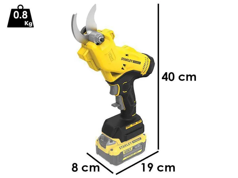 Sécateur électrique de taille Stanley SFMCPP32M1-QW - Diamètre de coupe 32 mm