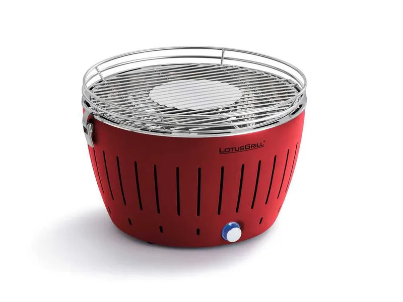 LotusGrill LG G34 U RD - Barbecue portable d'extérieur - Coque rouge