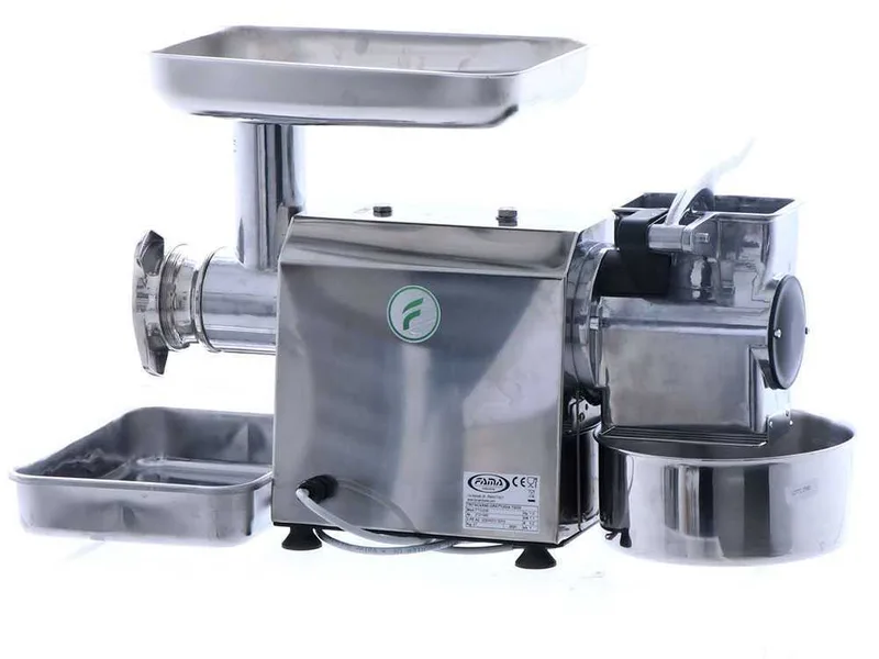 Fama TGI22 - Hachoir à viande électrique - Râpe intégrée - Groupe de hachage en acier inox - 230V