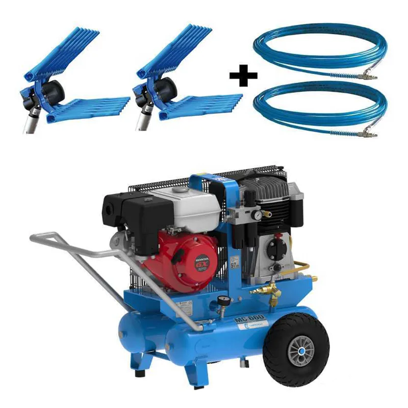 Motocompresseur thermique Campagnola MC 660 moteur à essence Honda GX270 + 2 peignes vibreurs