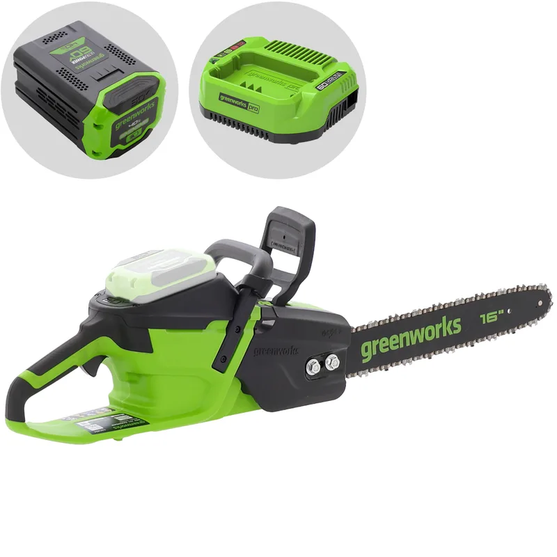 Greenworks CS40O6 - Tronçonneuse à batterie 60 V 4 Ah - Guide de 40 cm