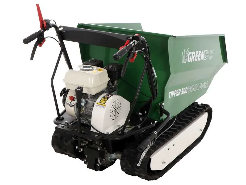 Brouette motorisée à chenilles dumper GreenBay Tipper 500 - Moteur Honda GP160