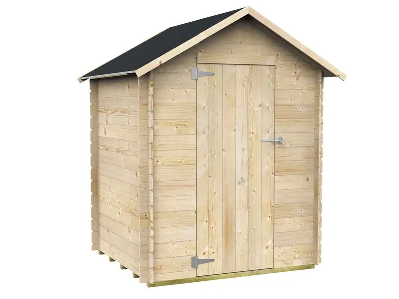 Alce Marcella 146x130 - Abri de jardin en bois - Avec toit à deux versants - 146x130x185 cm