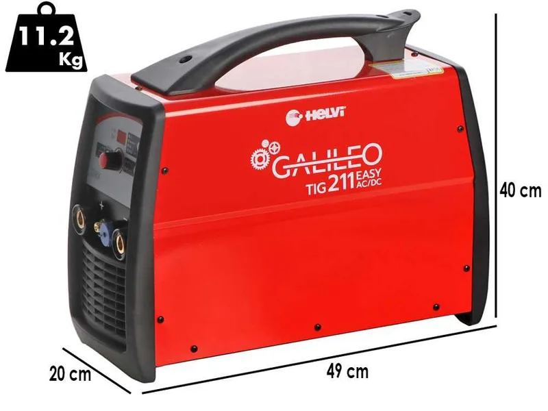 Helvi Galileo tig 211 easy ac/dc - Poste à souder Inverter (mma, tig hf ou lift), courant alternatif/continu (ac-dc)