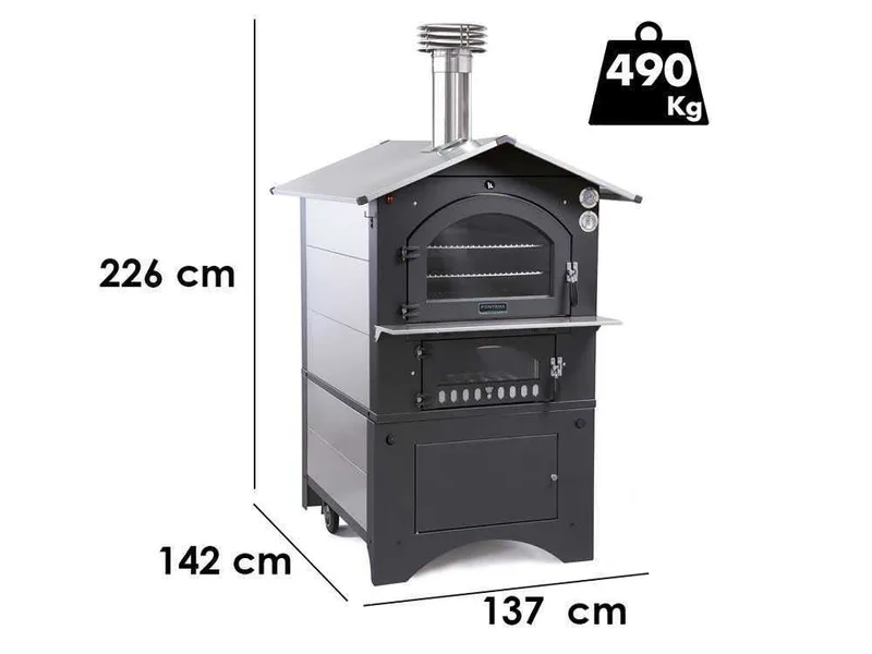 Fontana Gusto - Four à bois d'extérieur 100X65 cm