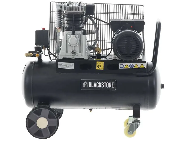 BlackStone B-LBC 50-30 - Compresseur d'air électrique à courroie - Moteur 3 CV - 50 L