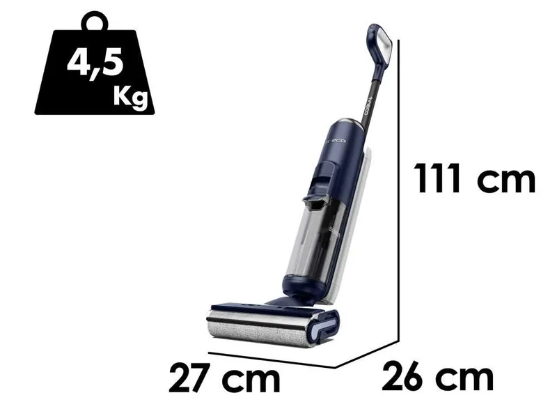 Tineco Floor One S6 Pet - Nettoyeur de sols à batterie smart - 3 en 1 : nettoie, sèche et aspire