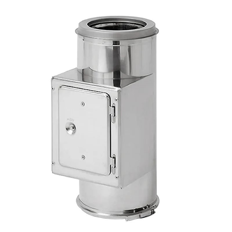 Opsinox conduit de cheminée en acier inoxydable 250 mm élément de longueur avec ouverture de révision BK