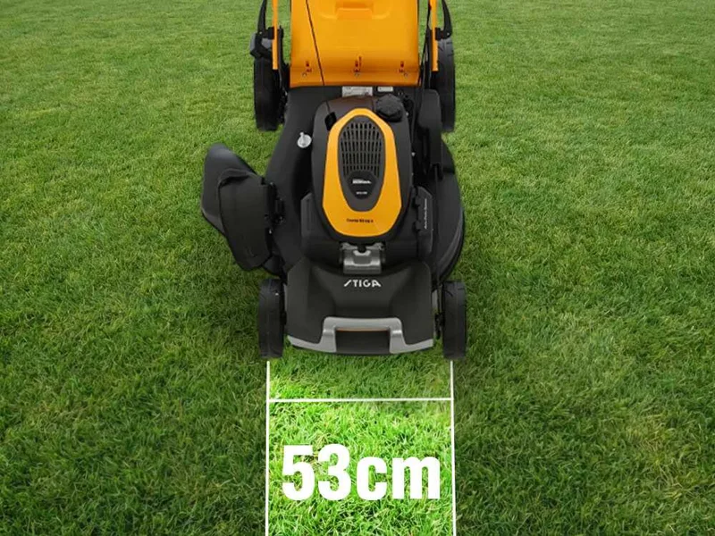 Stiga Combi 55 SQ H - Tondeuse à gazon thermique autotractée - Moteur Honda GCVx200 - Largeur de coupe 53 cm