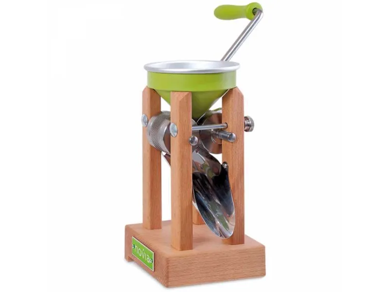 Eschenfelder Novia ng1200 aluminium vert 150g - Floconneuse manuelle avec rouleaux en acier inoxydable