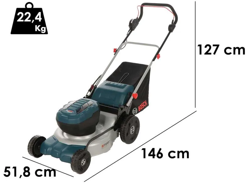 Bosch Professional GRA 18V2-46 - Tondeuse à batterie 2x18V - Coupe de 46 cm