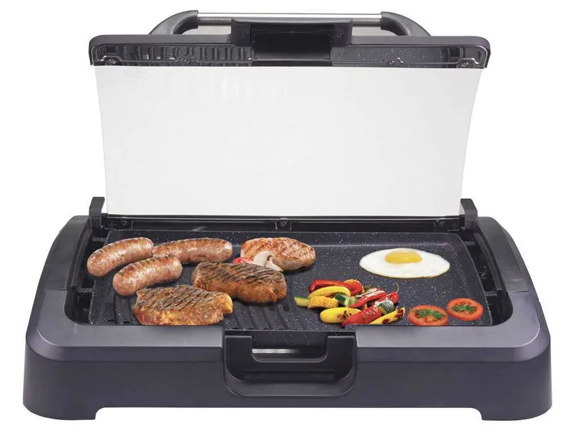 Beper 90871 - Barbecue életrique avec couvercle - 2.2 Kw