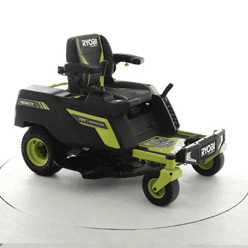 Ryobi ZTRX76 - Tondeuse autoportée à batterie et rayon de braquage zéro - 72V/20 Ah coupe de 76 cm - 2en1