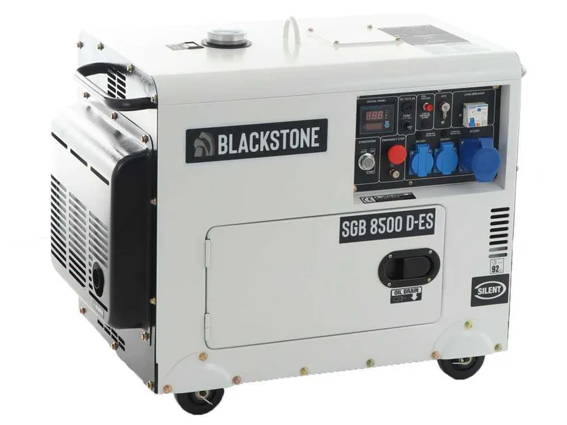 Blackstone SGB 8500 D-ES - Groupe électrogène diesel Monophasé - 6.3 kw - Tableau ATS inclus
