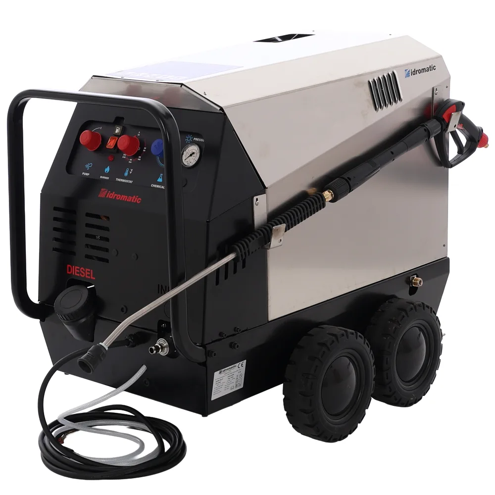Idromatic Astra 200.15 - Nettoyeur haute pression à eau chaude professionnel triphasé - 200 bars - 900 l/h