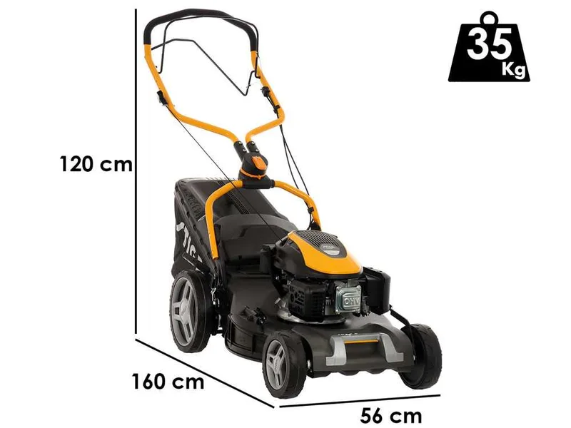 Stiga COMBI 753 S - Tondeuse à gazon thermique tractée - 4 en 1 - Moteur ST 170