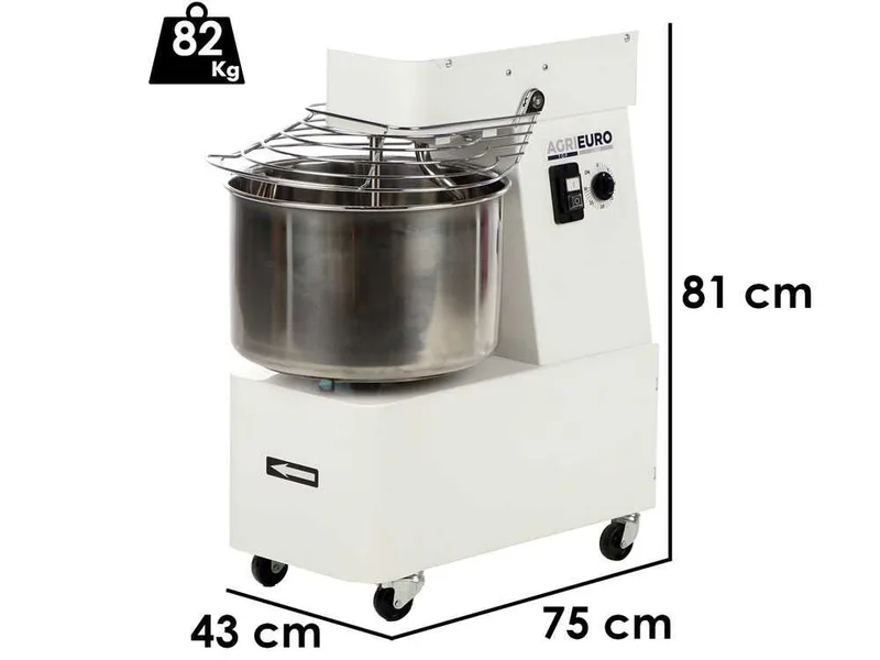 Mixer 3000 S - Pétrin à Spirale - Capacité 24Kg