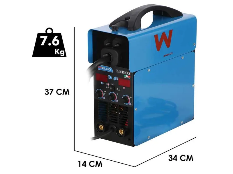 Awelco easymig 160 - Poste à souder Inverter multiprocédé - mig/mma/tig lift - gaz/no gaz