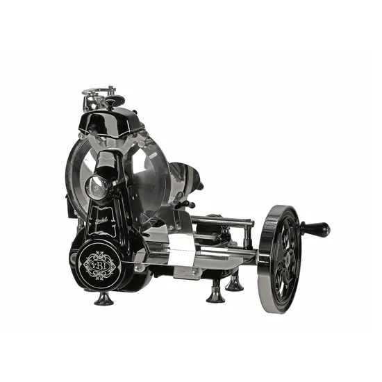 Berkel B2 Noire - Trancheuse à volant - Lame en acier chromé de 265 mm