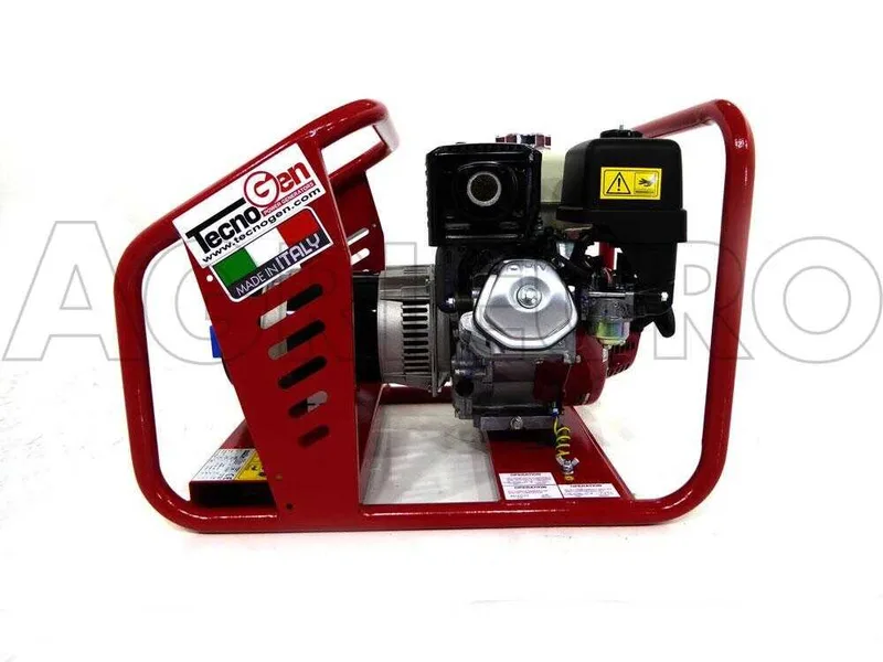 TecnoGen H5000 - Groupe électrogène 3.6 KW monophasé - Honda GX 270 - Alternateur italien