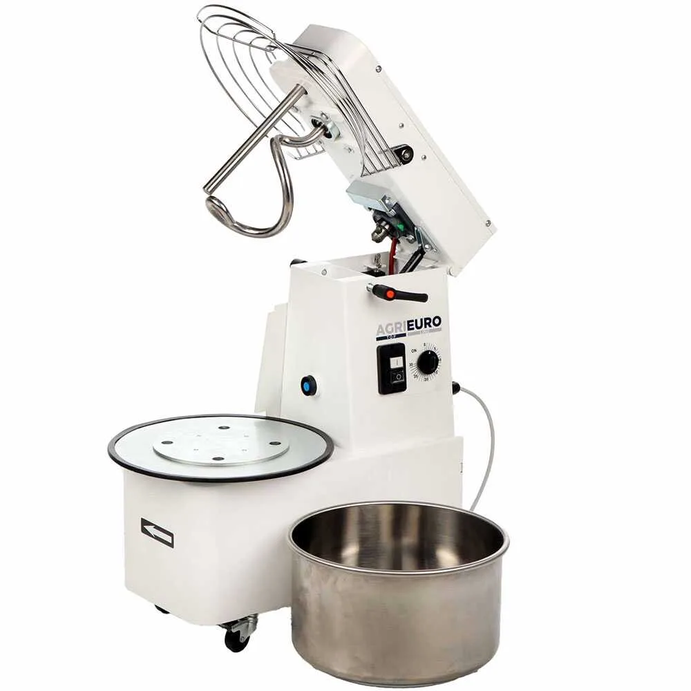 Pétrin à spirale relevable Mixer 4000 T Deluxe - 32 kg triphasé à 1 vitesse