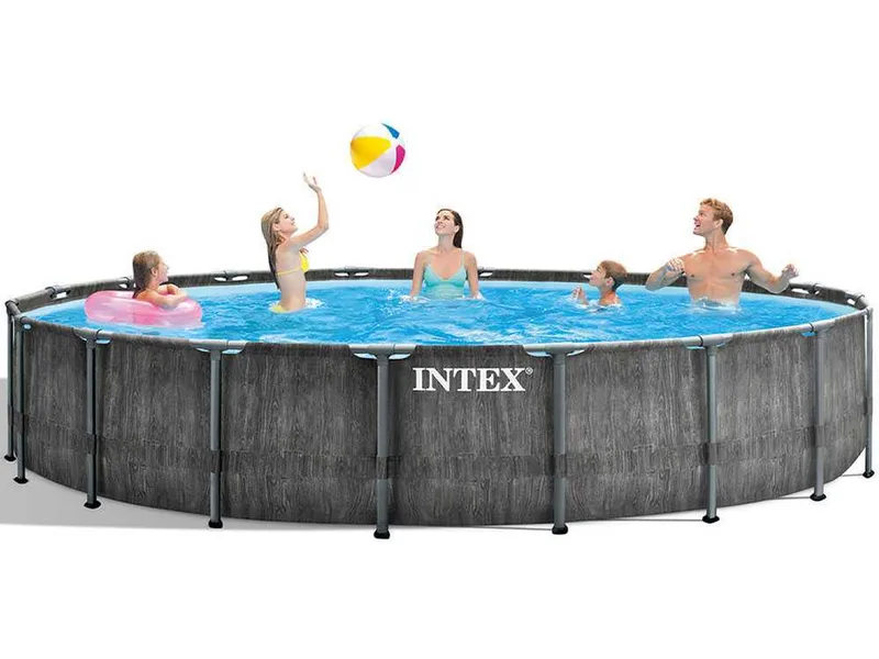Intex Prisma Frame Greywood 26744NP - Ø549x122 cm - Piscine Ronde