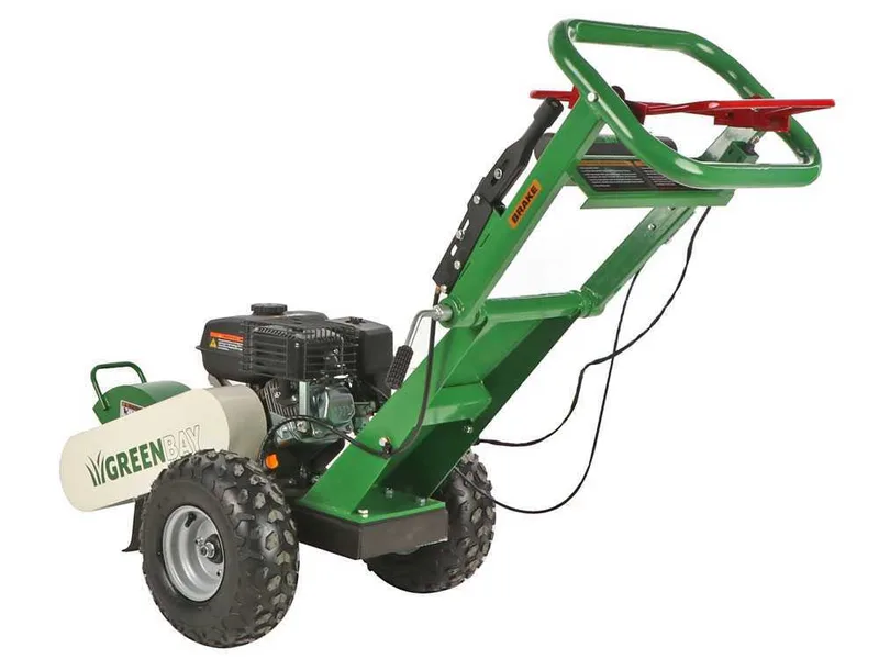 GreenBay Deep L-200 - Rogneuse de souche - Moteur Loncin 196 cm3 - Roue de coupe avec 8 lames en carbure de tungstène