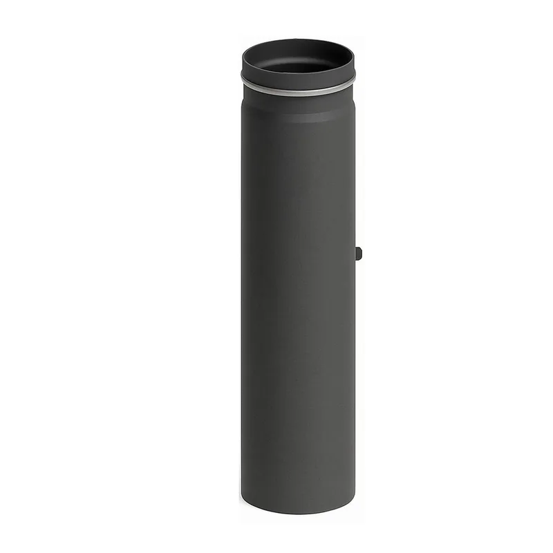 Raik conduit de fumée LS diamètre 150x500x2,00mm rétreint avec porte intégrée gris