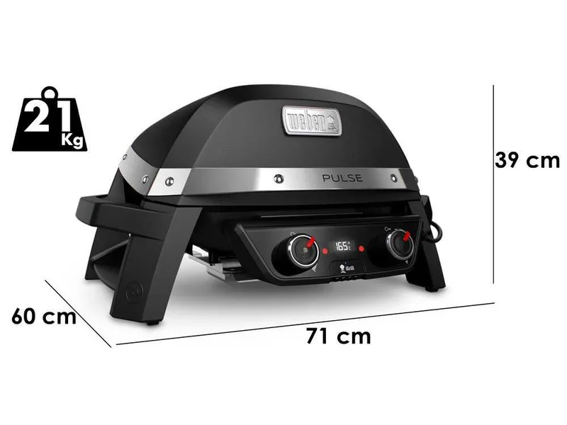 Barbecue électrique Weber Pulse 2000 - Surface de cuisson 49x39 cm