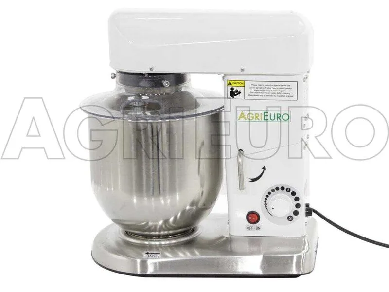 Batteur mélangeur planétaire FP107 cuve INOX de 7,5 Litres - Multi-accessoires démontables