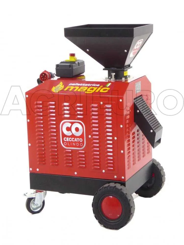 Ceccato Olindo Presse à pellets Triphasée 7,5 CV - Fabrication de pellets pour le chauffage